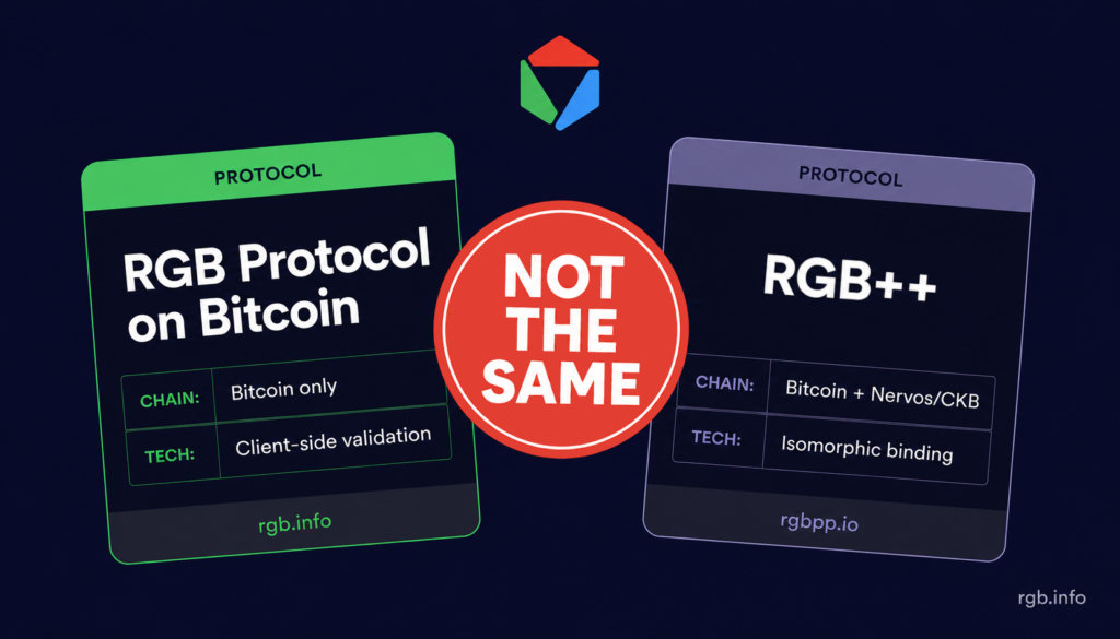 RGB Protocol on Bitcoin vs RGB++ — comparison and disambiguation