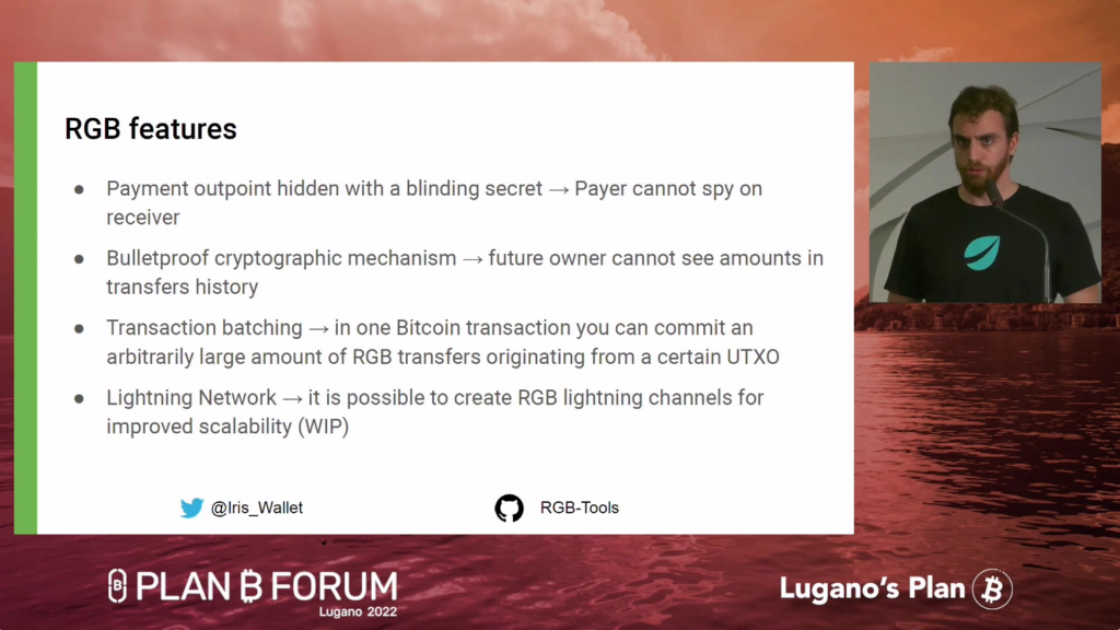 Federico Tenga explains RGB Protocol on Bitcoin at Plan B Forum 2022
