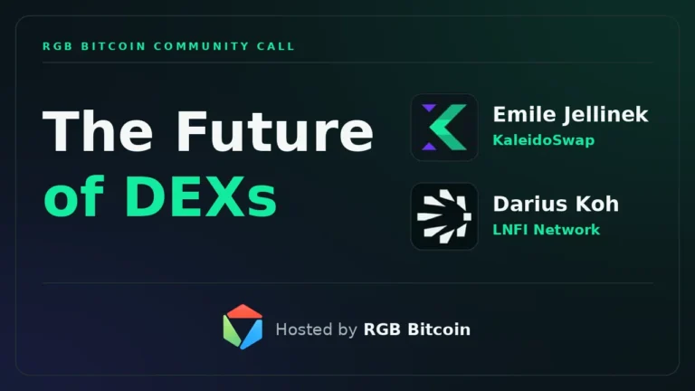 The Future of DEXs on Bitcoin: LNFI Network and KaleidoSwap on RGB